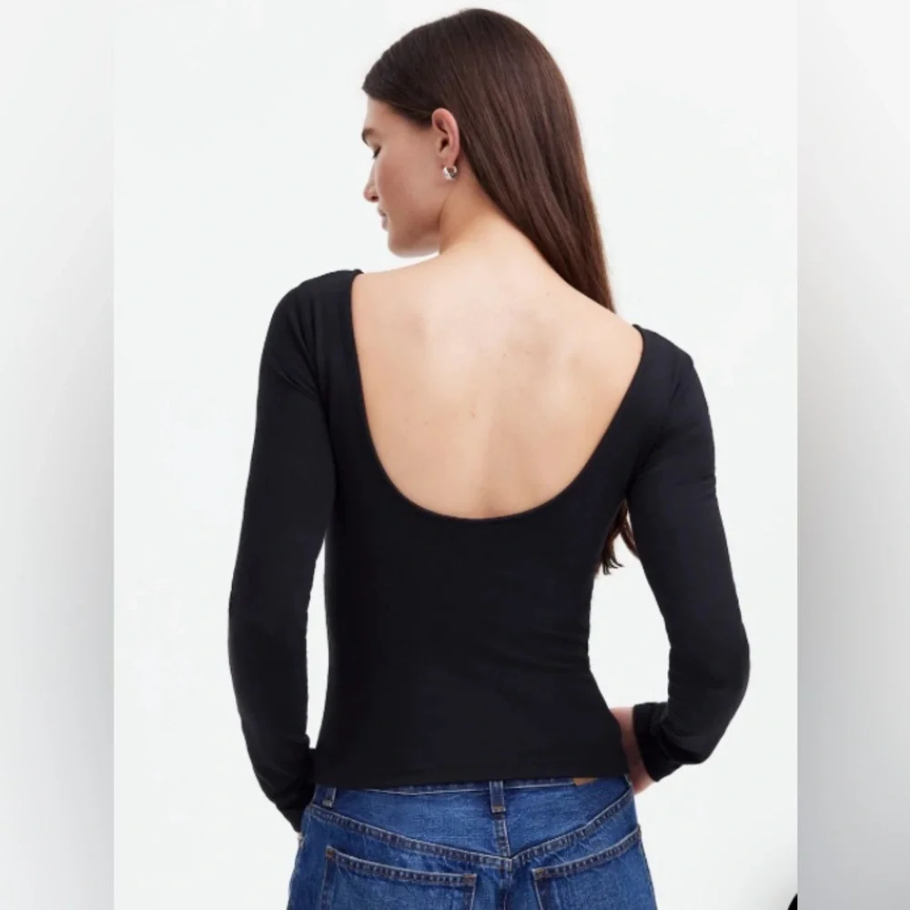 Madewell Black Long Sleeve Tee - Picture 2 of 4